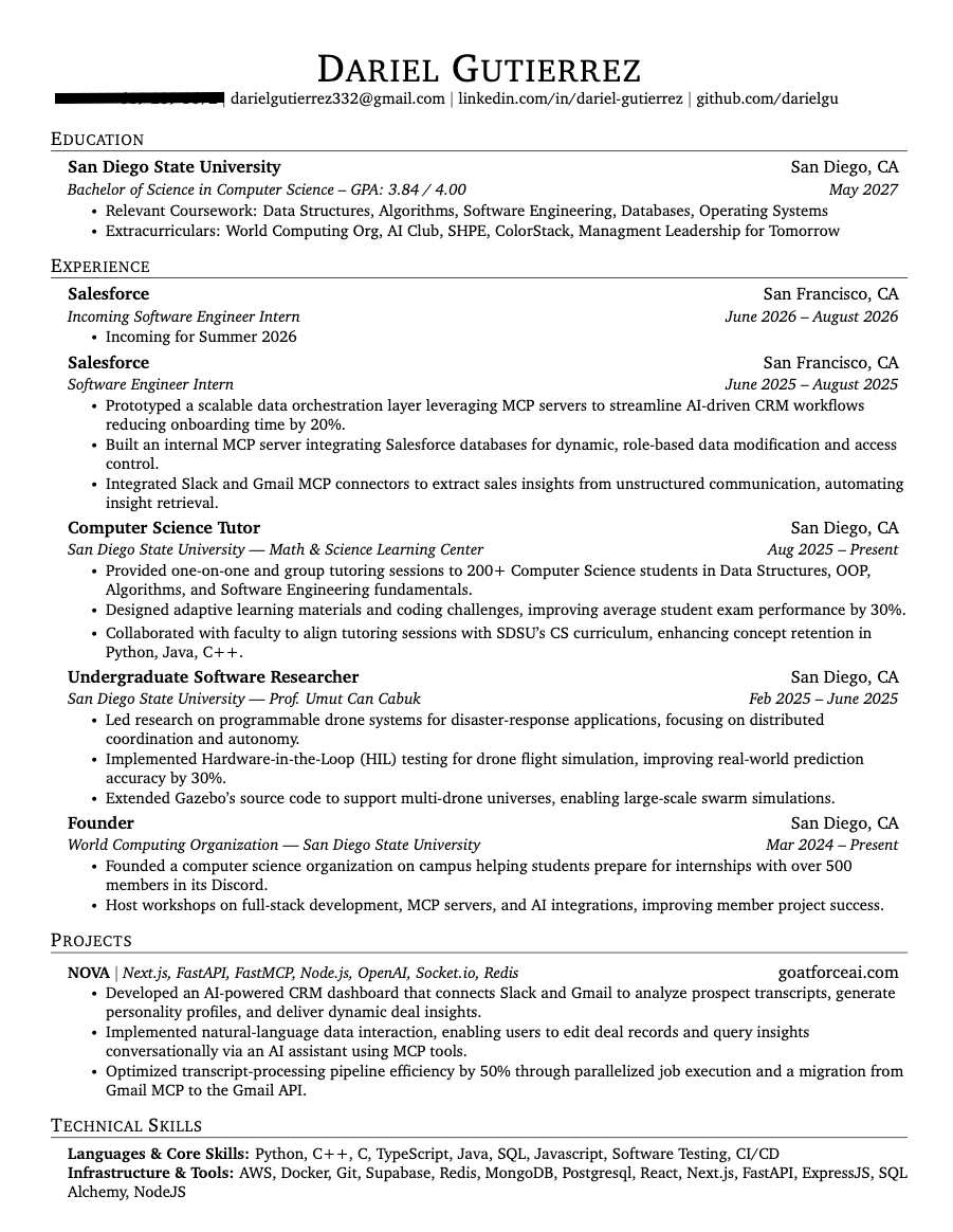 Resume Preview
